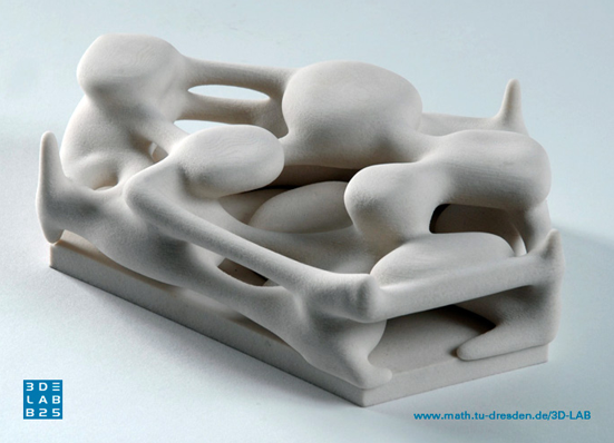 3D printing with 3D Lab B25, photo: math.tu-dresden.de.