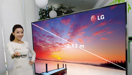 84-inch flat panel display, photo: LG