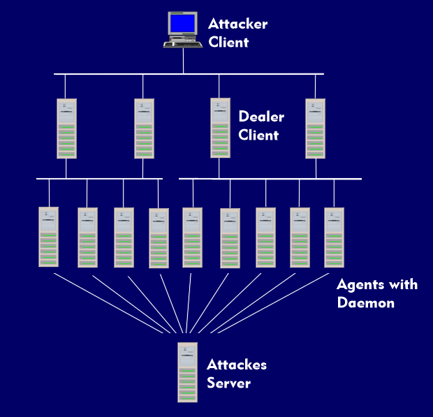 Structure of a DDoS attack