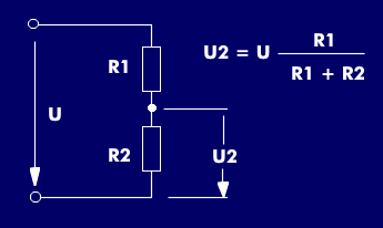 Calculation of a voltage divider