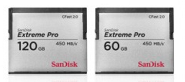 CFast memory cards from Sandisk