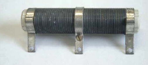 Wire wound resistor with tap, Photo: Oppermann-Electronic