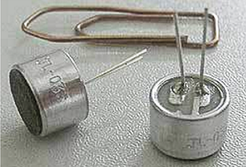Electret microphone capsule, Photo: Westfalia