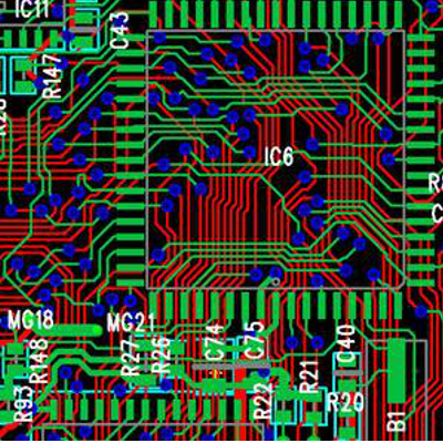 Unbundled PCB layout, photo: bepro.ch