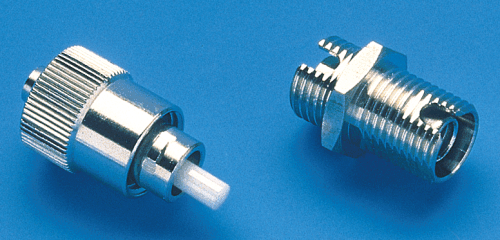FC/PC connector with coupling. Photo: Huber + Suhner