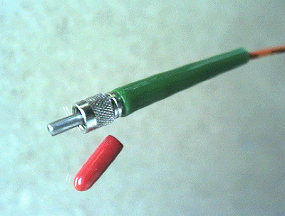 FSMA connector with screw cap