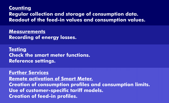 Functions of Automated Meter Management (AMM)