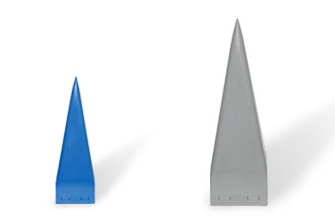 RF absorbers for frequencies up to 100 GHz (left) and 40 GHz, photo: elix-st.de