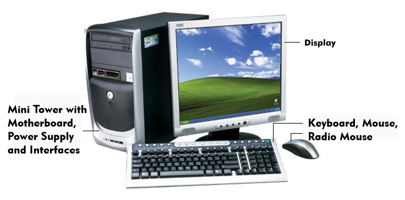 Components of a personal computer (PC), photo: qambo.de