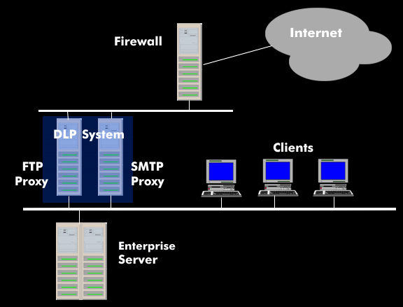 Concept of a server-based DLP system