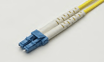 LC connector in duplex design, photo: Y.C. Cable