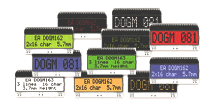 LCD display modules in COG design, photo: Electronic Assembly