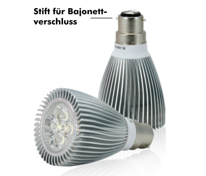 LED-Strahler mit Bajonettsockel für 230 V, Foto: yatego.com