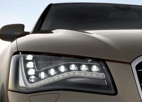 Full LED headlights on the Audi A8, Photo: Audi