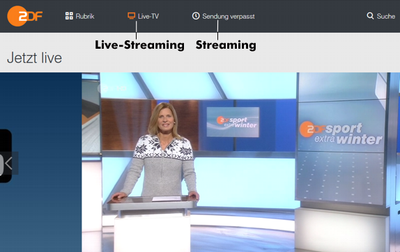 Live streaming of ZDF Sport