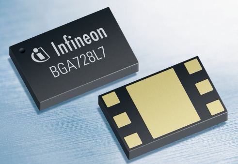 Low Noise Amplifier (LNA) from Infineon with a noise figure of 1.4 dB