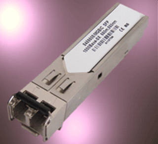 MGBIC module (SPF) with 1000Base-SX interface and LC connectors, photo: www.ksi.at