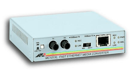 Medienkonverter für Fast-Ethernet, Foto: Allied Telesys
