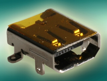 Micro HDMI socket for connector type D, photo: suyin-europe.com
