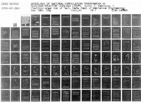Mikrofiche mit verkleinerten DIN A4-Dokumenten, Foto: zbp.univie.ac