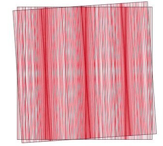 Moiré of two superimposed line foils, image: Optonet-Jena