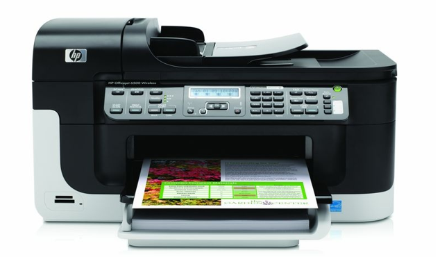 Multifunction device for printing, scanning, copying and faxing from Hewlett Packard