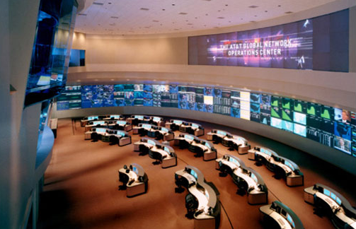 Network Operation Center (NOC), AT&T Death Star, Foto: Gizmodo.com