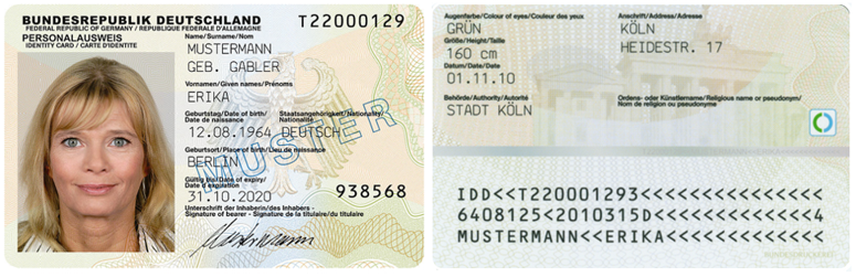 Neuer Personalausweis (nPA), Foto: Personalausweisportal