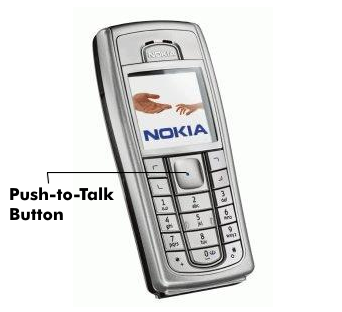 Nokia cell phone 6230i with PTT function