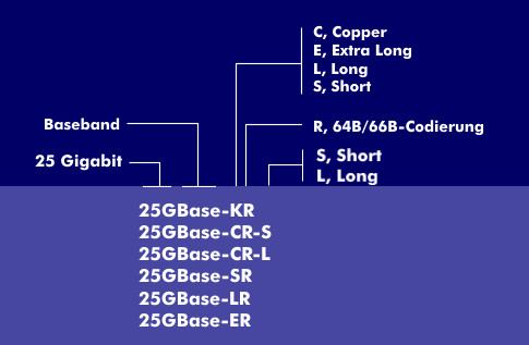Nomenclature of 25 Gigabit interfaces