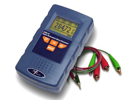 Ohmmeter with Kelvin terminals and four-wire technology, photo: ndbtech.com.