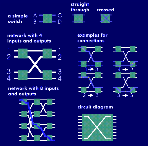 Principle of simple and complex switching networks