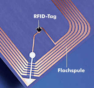 RFID-Tag mit Antenne, Foto: Tagnew