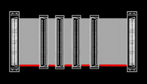 SCSI-Flachbandkabel für interne Geräte