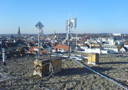Transmitting station of a WiMax city network of Arcor in Kaiserslautern, Photo: Arcor