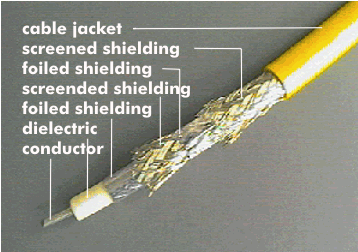 Standard Ethernet cable, the so-called Yellow Cable