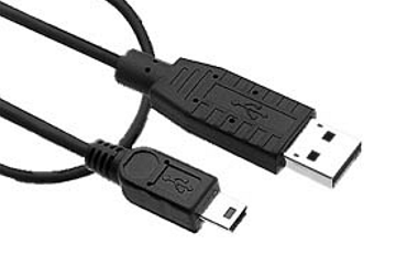 USB and mini-USB type A connectors
