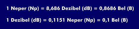 Conversion from decibel to neper