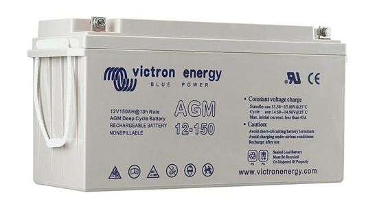 VRLA-AGM battery for 12 V and 150 Ah, photo: victronenergy