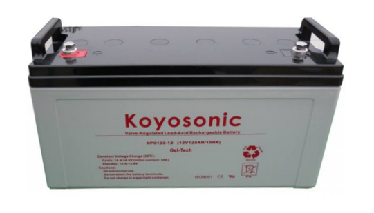 VRLA gel battery for 12 V, 120 Ah, photo: Koyosonic