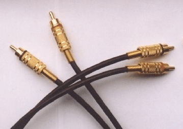 Gold-plated precision RCA connectors, photo: G-Tronic