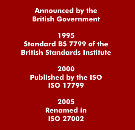 From BS 7799 via ISO 17799 to ISO 27002