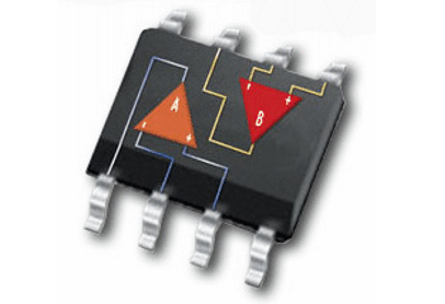 Dual operational amplifier, photo: Microchip