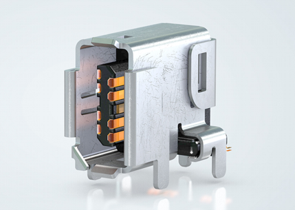 iX industrial connector with ten plug contacts, Photo: Harting